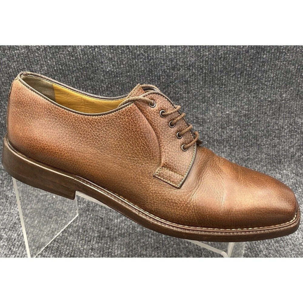 Barrett Brown Leather Derby Lace Up Shoes Made in Italy Men 8.5 Dress Career